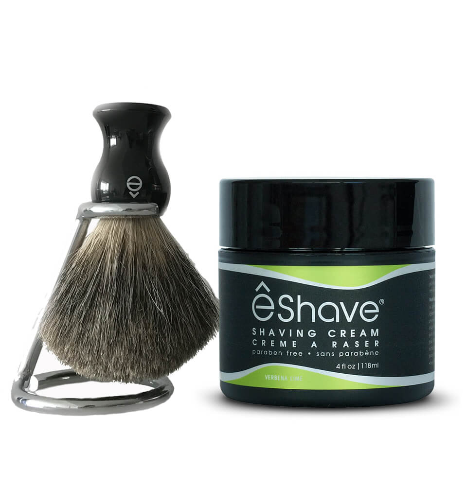 e shave Essential Set Verbena Lime with Black Brush (a $107 value)