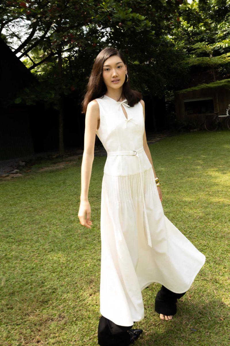 E Vee Aimee White Dress