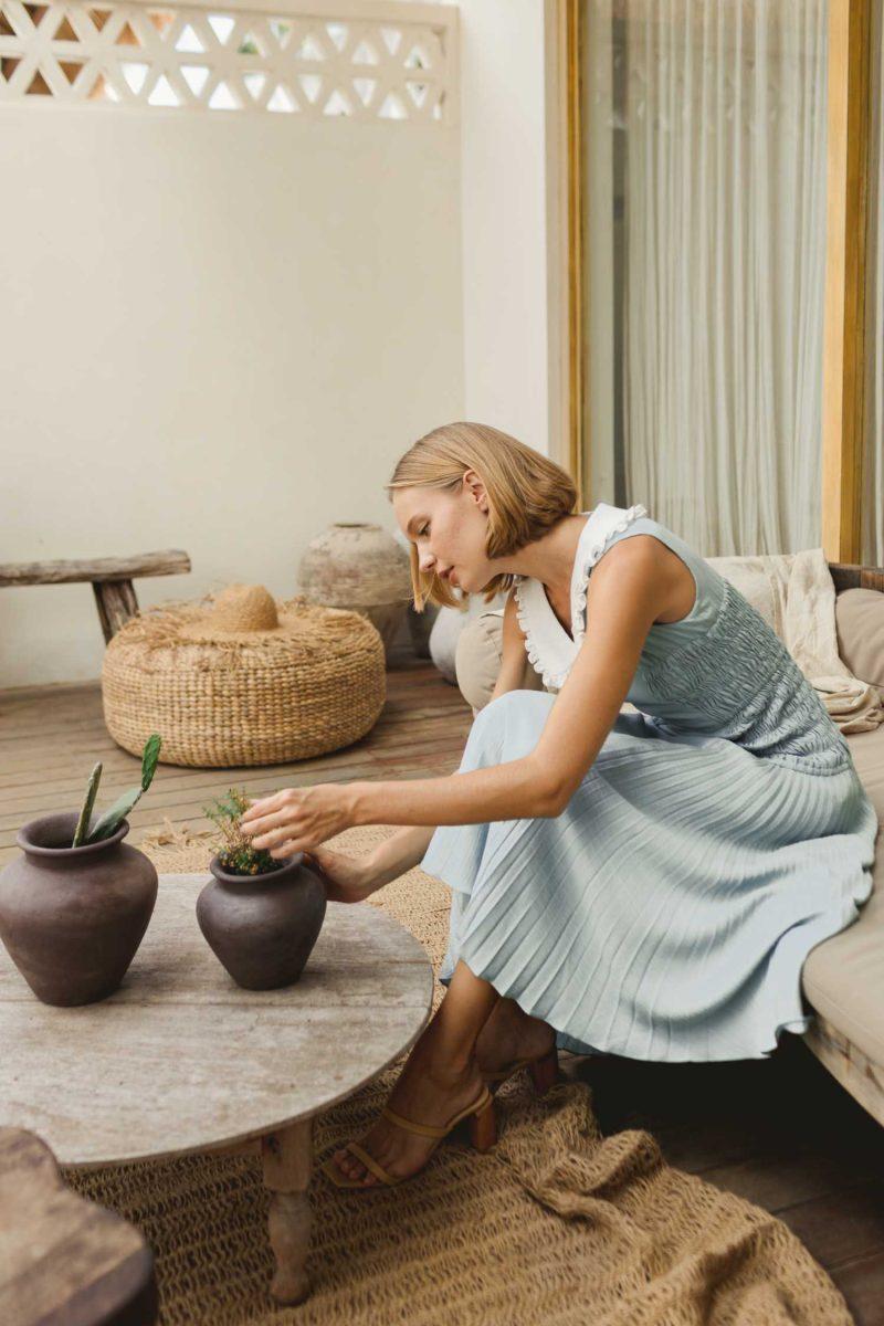 E Vee Breeze Blu Dress