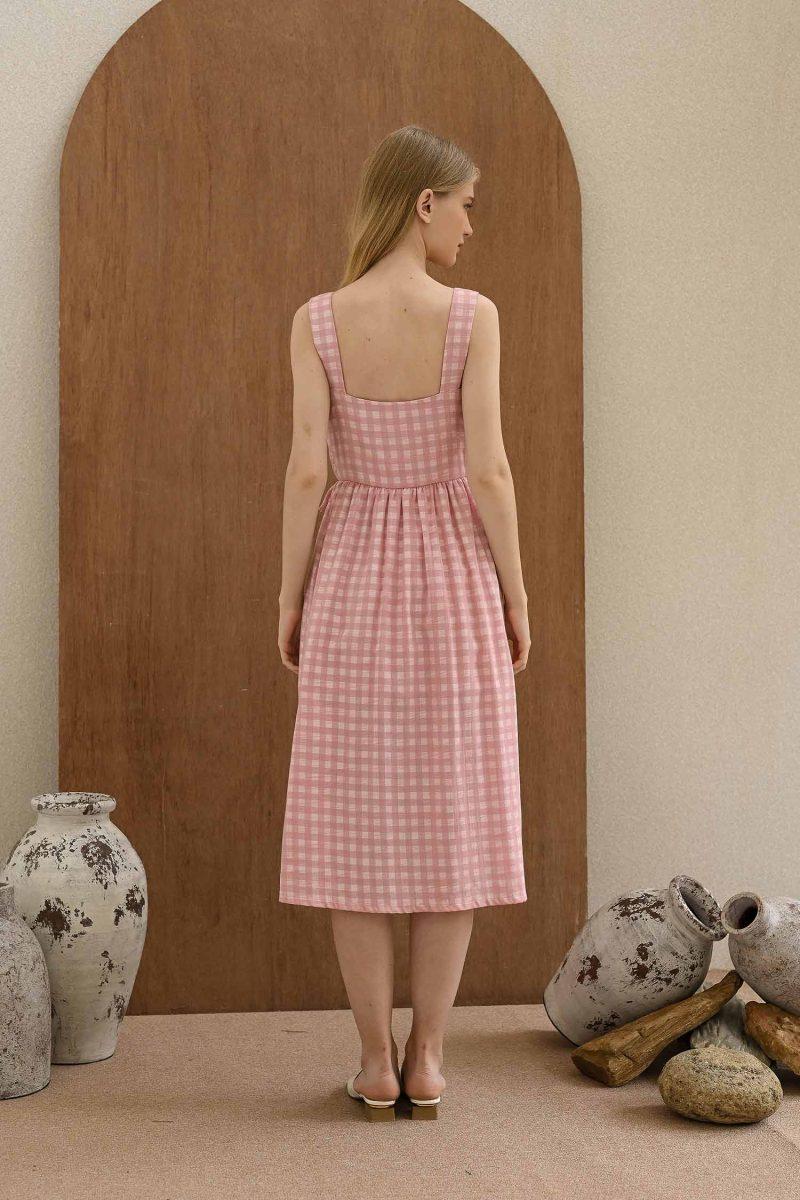 E Vee Claire Pink Dress