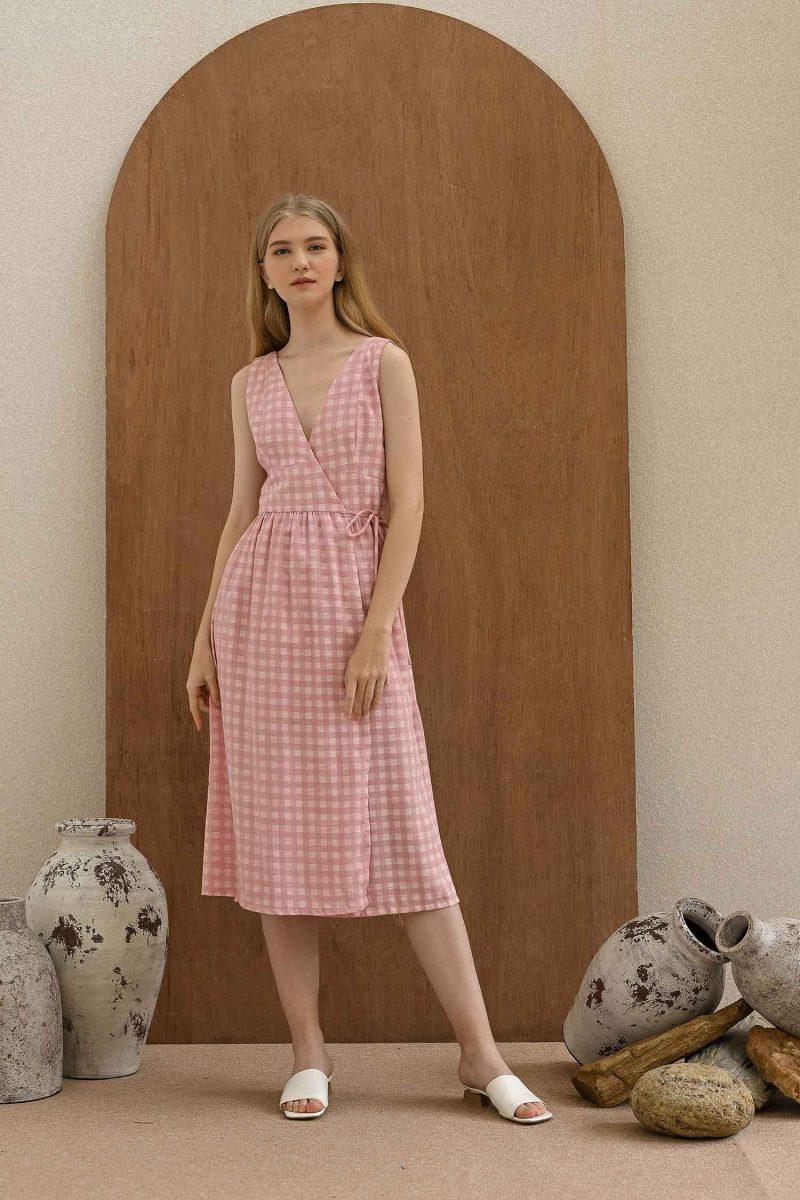 e vee Claire Pink Dress