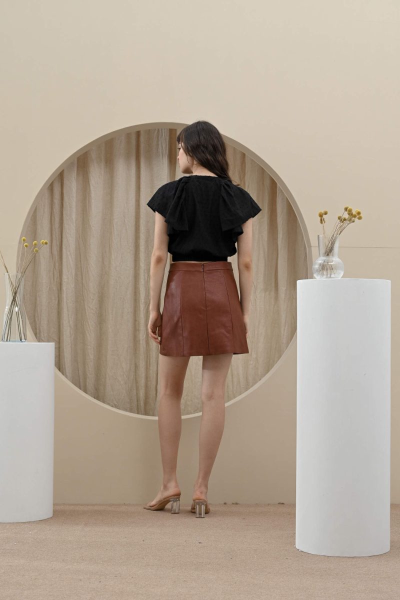 E Vee Colliope Crop Top And Avni Vegan Skirt