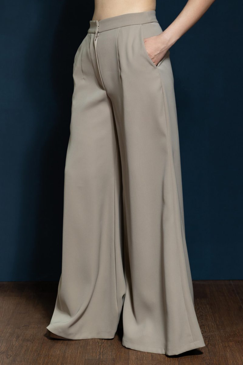 E Vee Elva Wide Cutbray Pants Sands