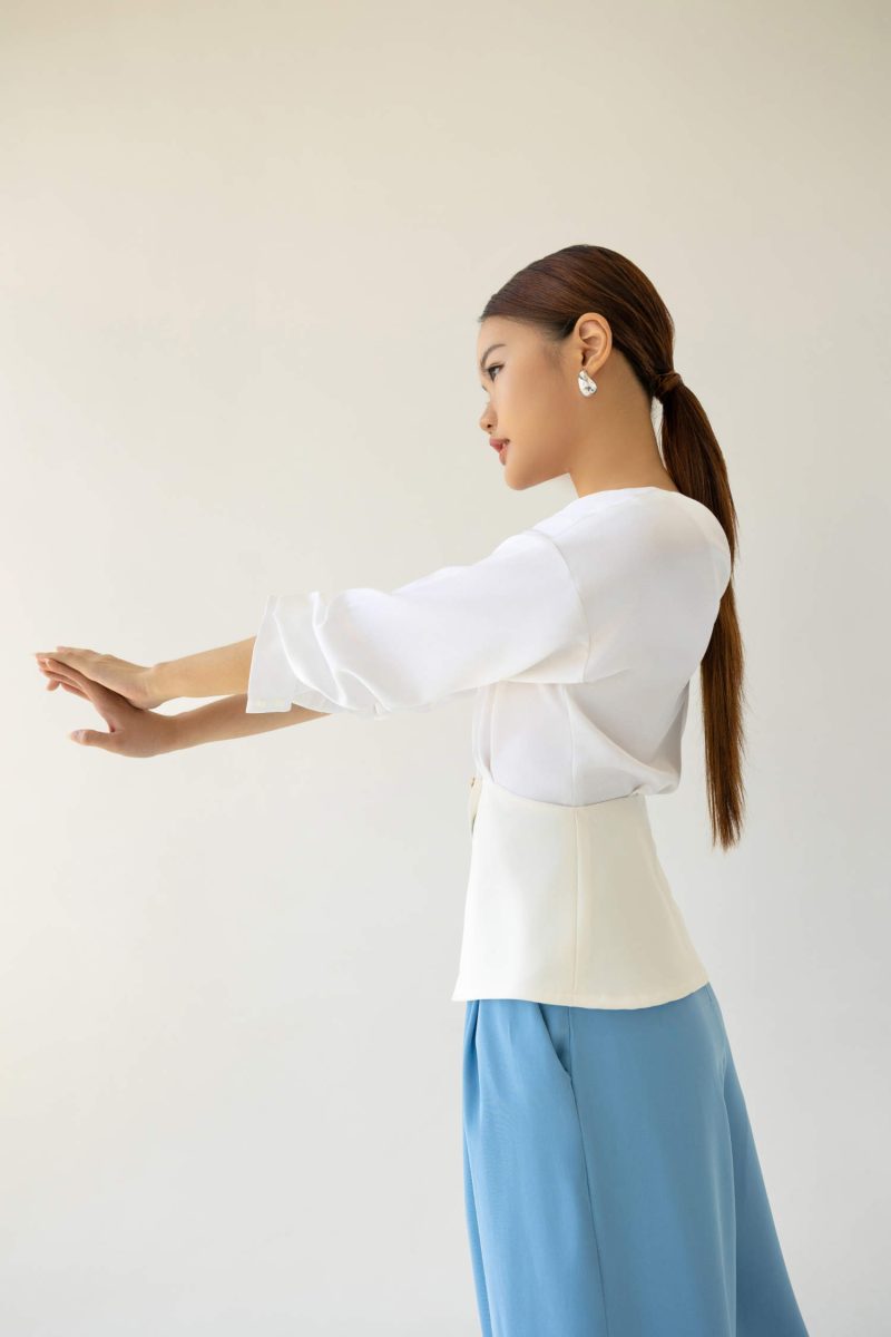 E Vee Hilarry Satin Top