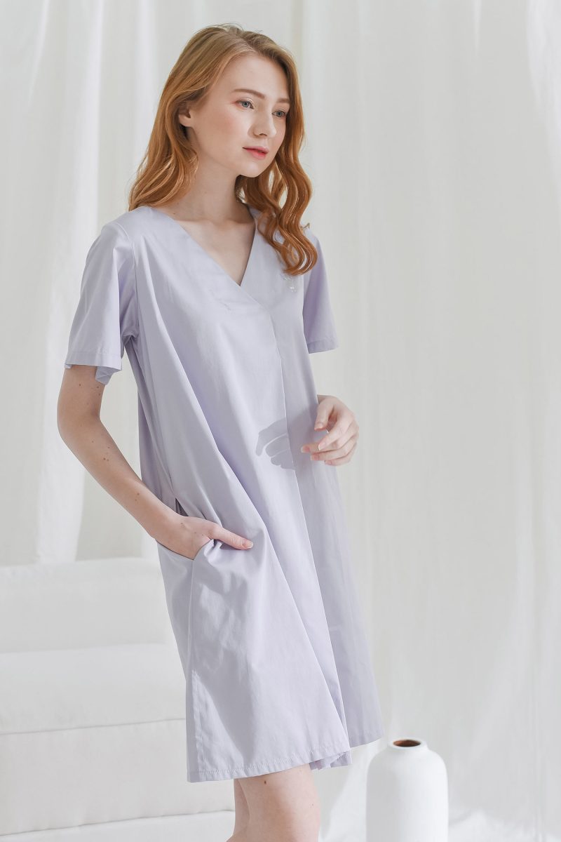 E Vee Lavender Dress
