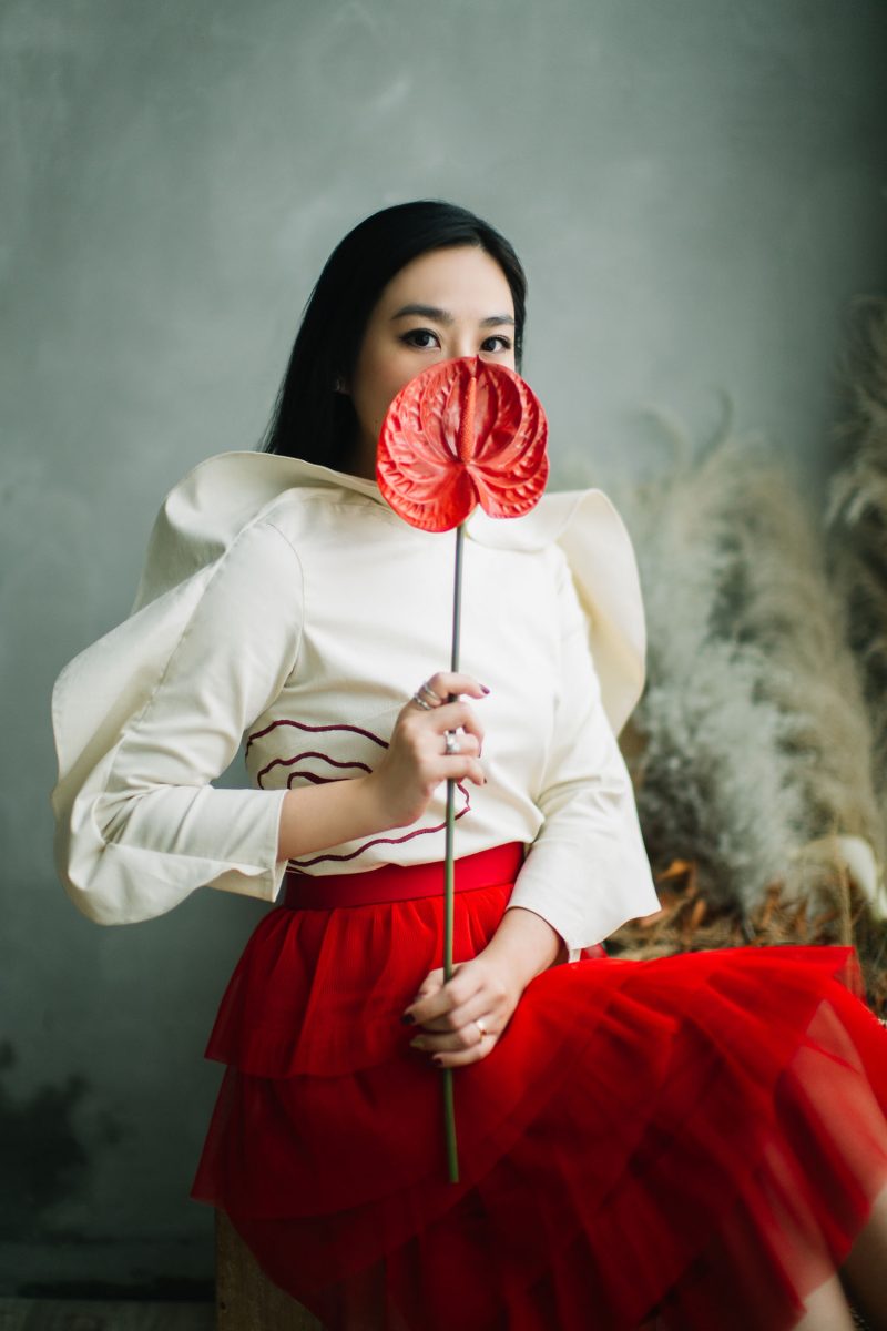 E Vee Luna Top Ruby Skirt