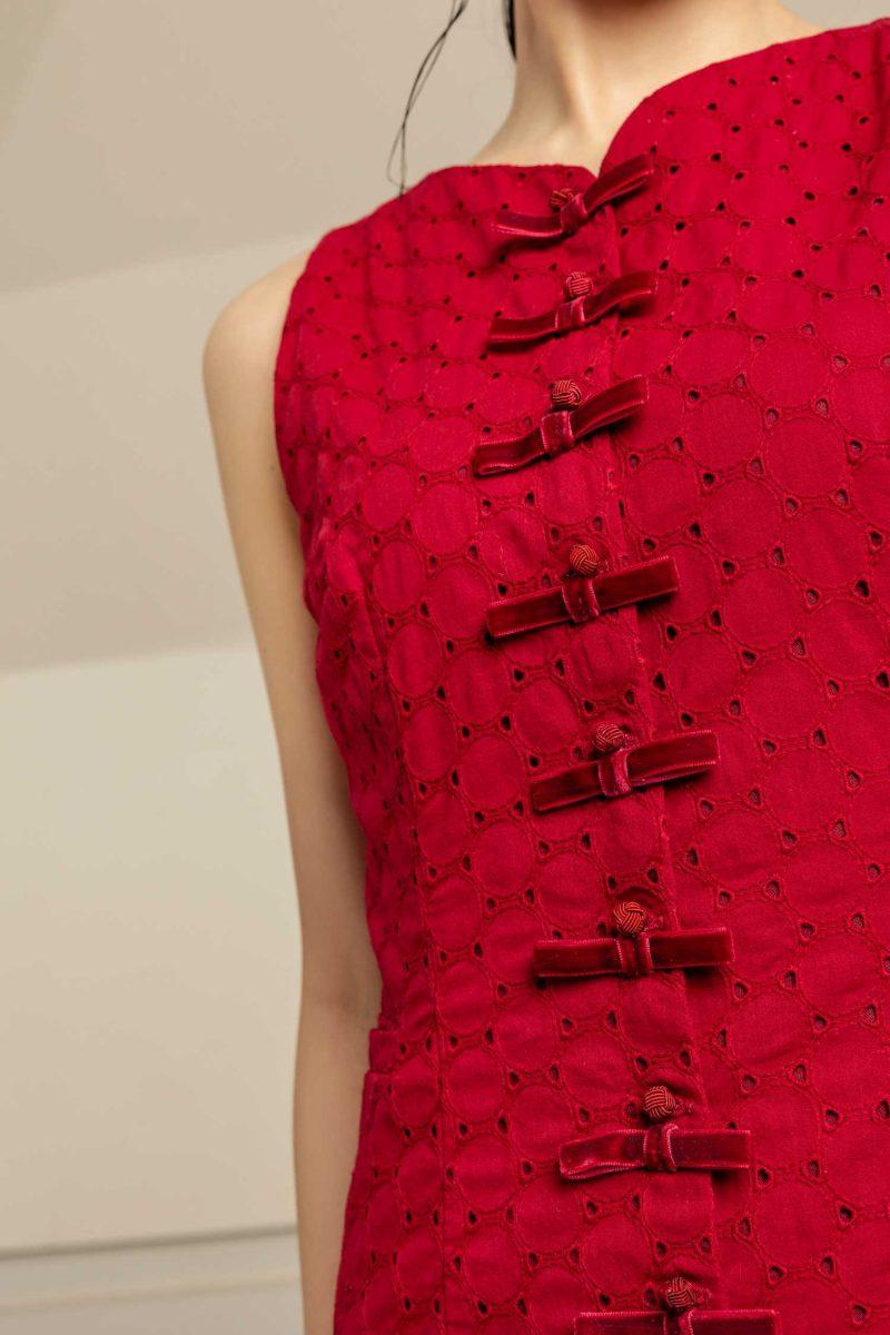 E Vee Marigold Dress