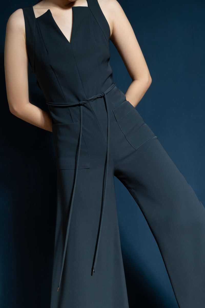 E Vee Onyx Jumpsuit