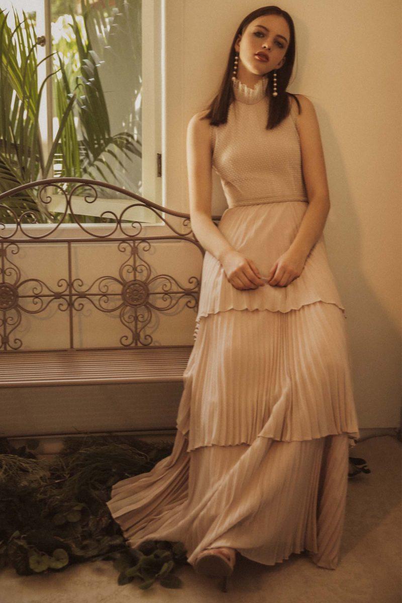 e vee Polka Pleats Layers