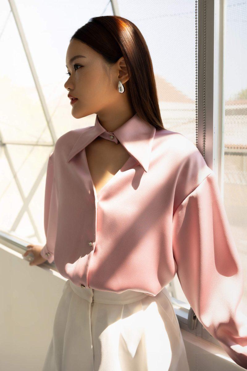 e vee Renee Satin Shirt