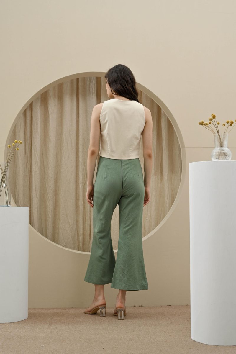 E Vee Rumi Crop Vest And Caily Flare Pants