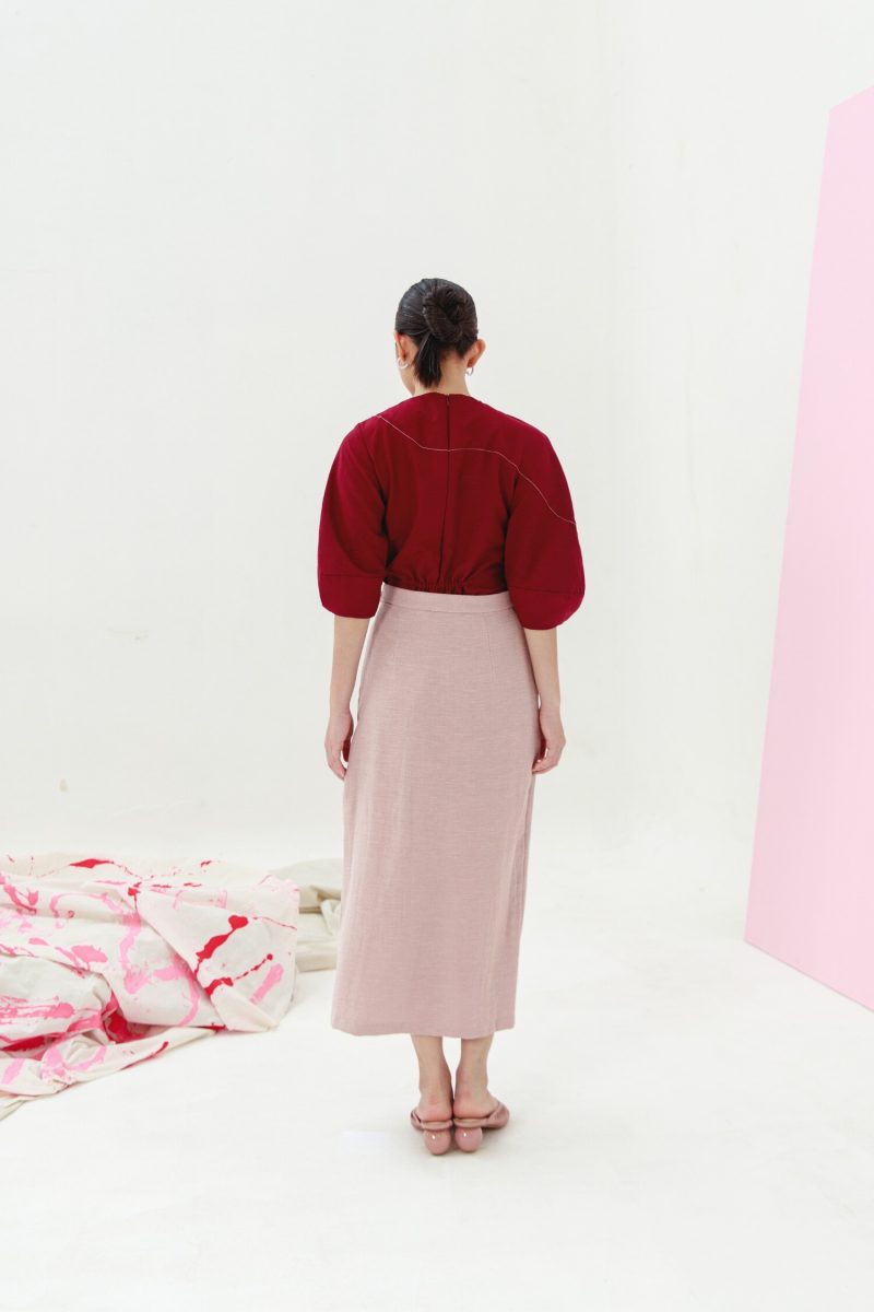 E Vee Yuri Linen Skirt