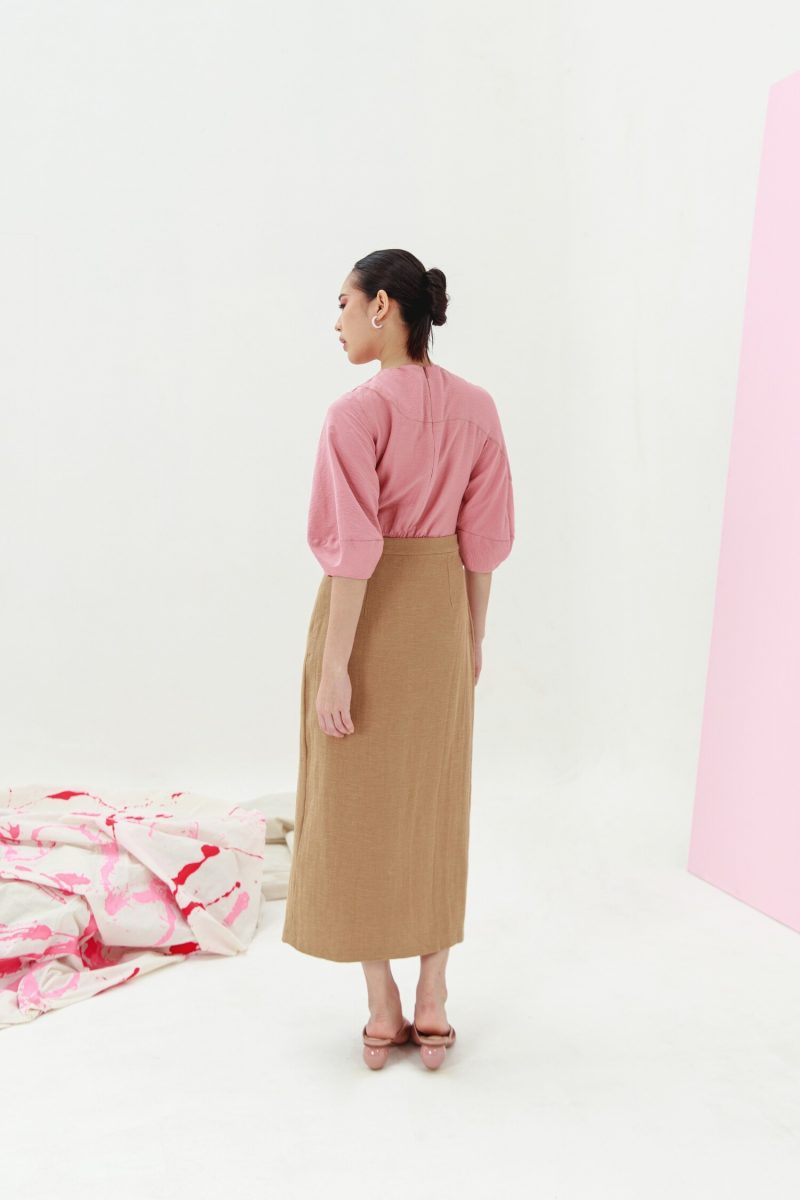 E Vee Yuri Linen Skirt