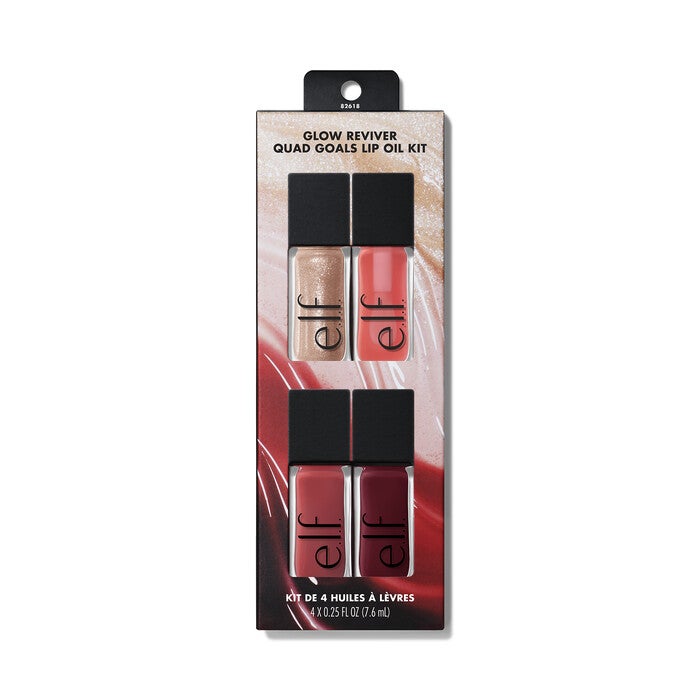 E.l.f. Cosmetics Glow Reviver Quad Goals Lip Oil Kit