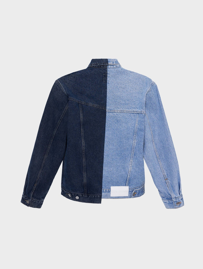 E.l.v. Denim Classic Denim Jacket Light Dark Blue Jacket