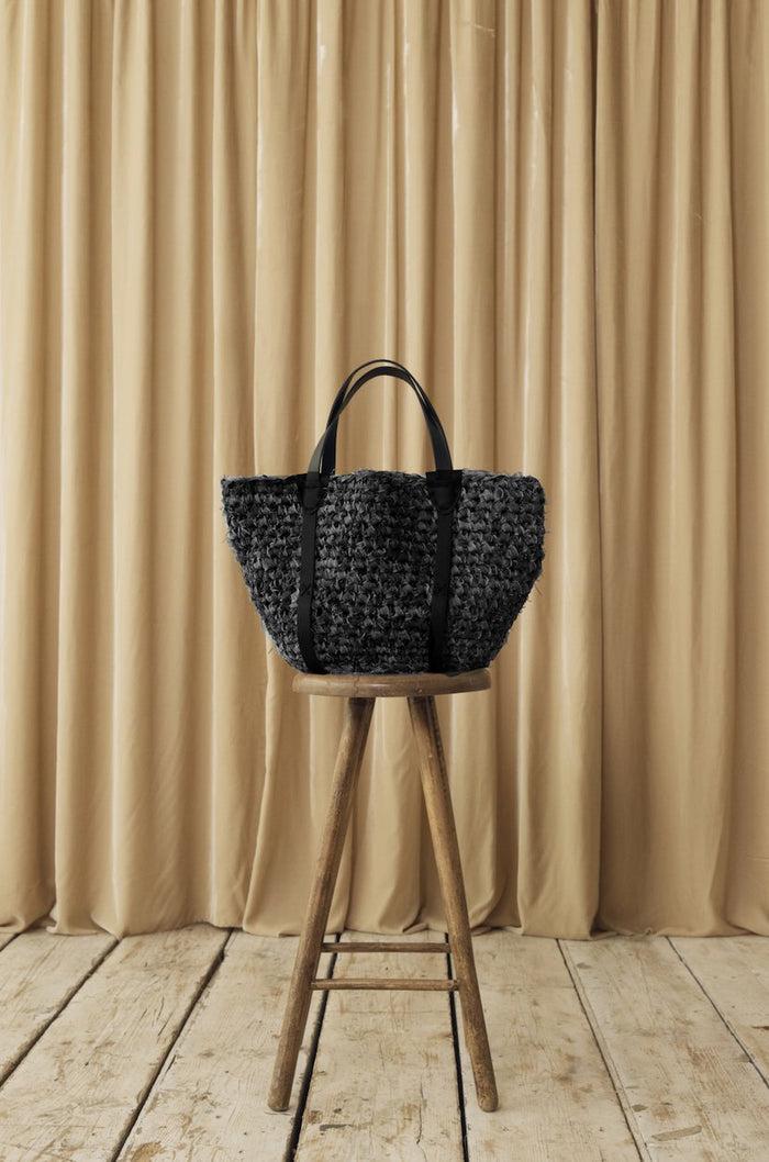 E.l.v. Denim Denim Crochet Tote Bag Charcoal Accessories