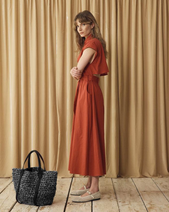 E.l.v. Denim Denim Crochet Tote Bag Charcoal Accessories