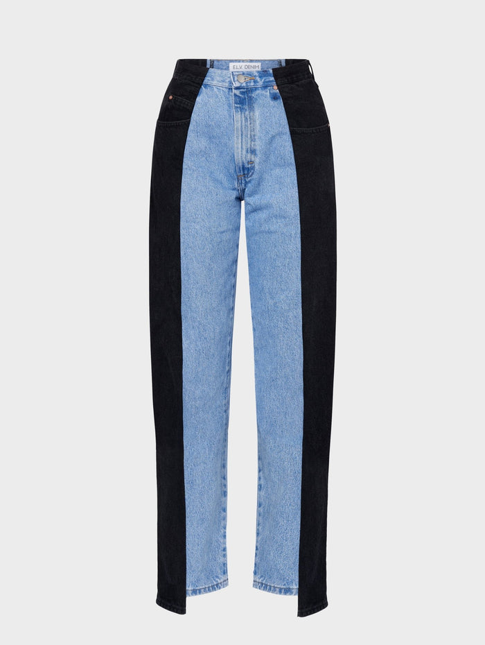 e.l.v. denim Black Light Blue Boyfriend Jean