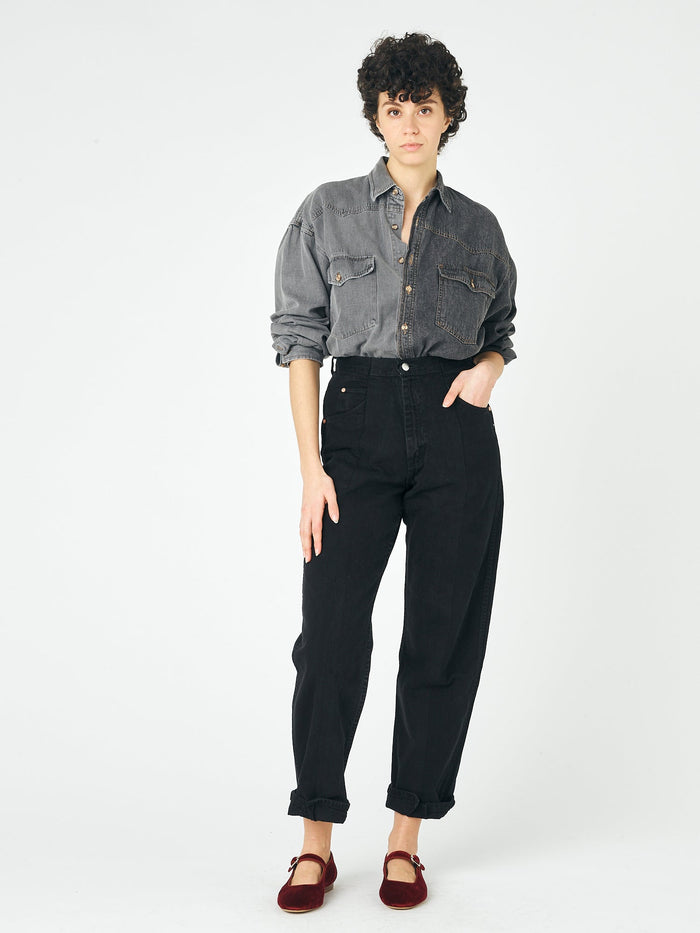 E.l.v. Denim Boyfriend Jean Black Jeans