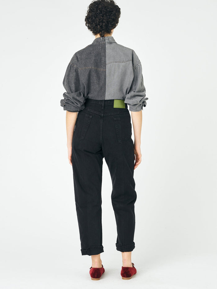 E.l.v. Denim Boyfriend Jean Black Jeans