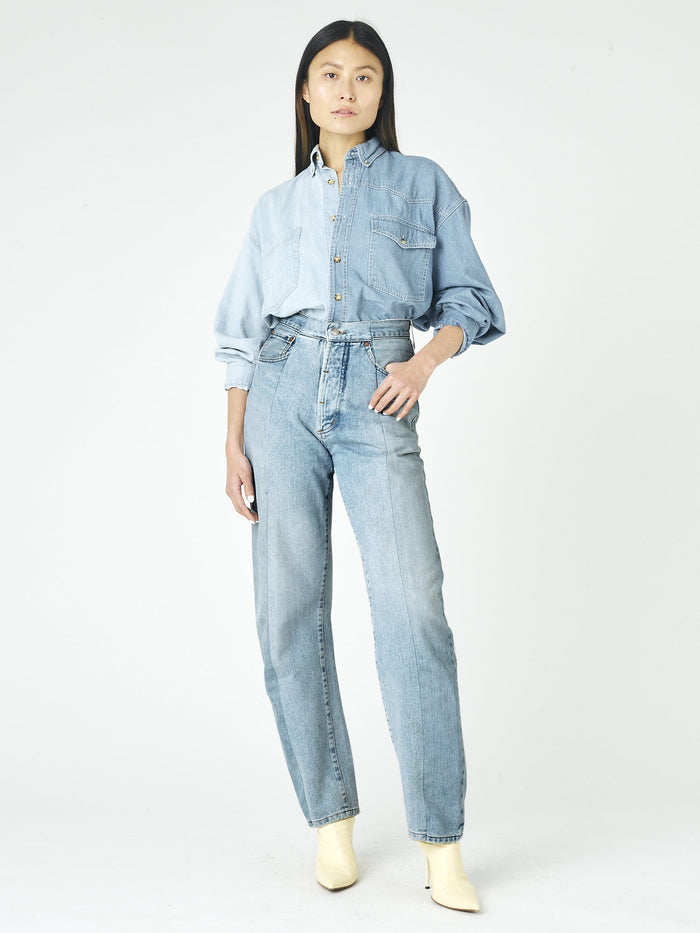 E.l.v. Denim Boyfriend Jean Light Blue Jeans