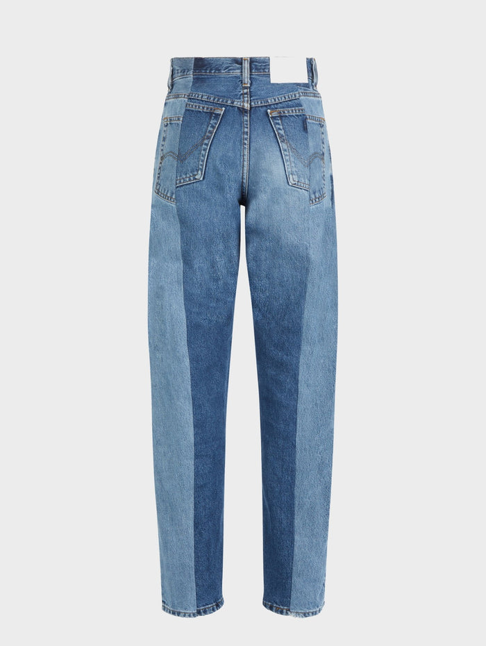 E.l.v. Denim Boyfriend Jean Light/Mid Blue Jeans