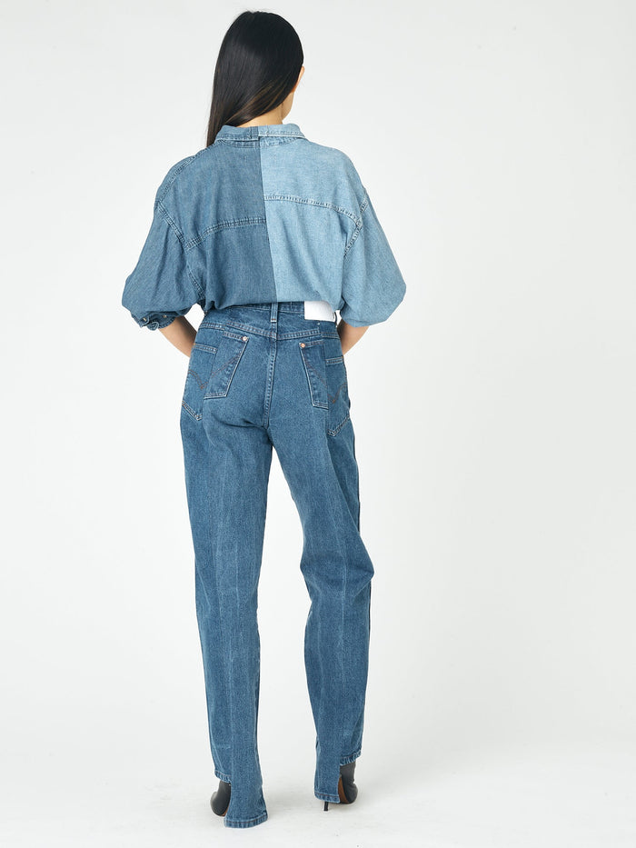 E.l.v. Denim Boyfriend Jean Mid Blue Jeans
