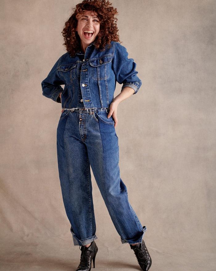 E.l.v. Denim Boyfriend Jean Mid Blue Jeans