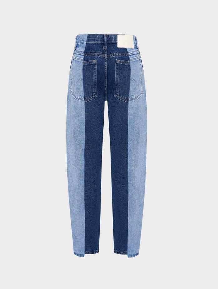 E.l.v. Denim Boyfriend Jeans Light Dark Blue Jeans