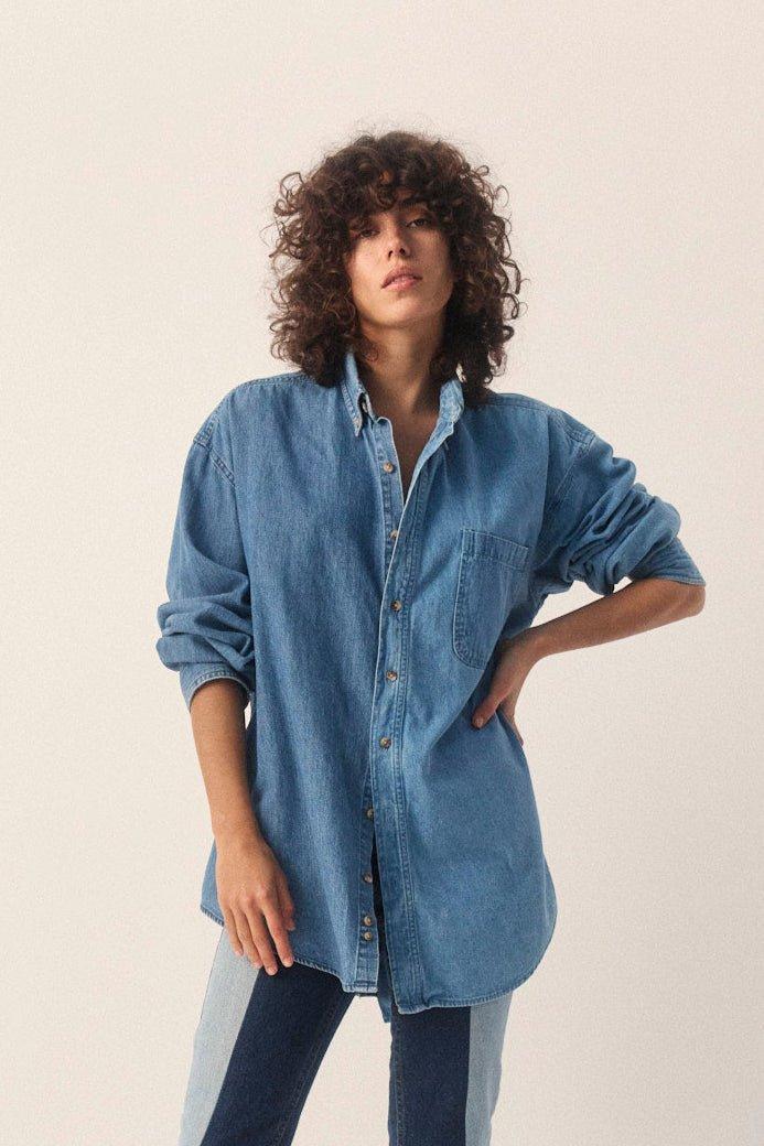 E.l.v. Denim Classic Denim Shirt Shirt