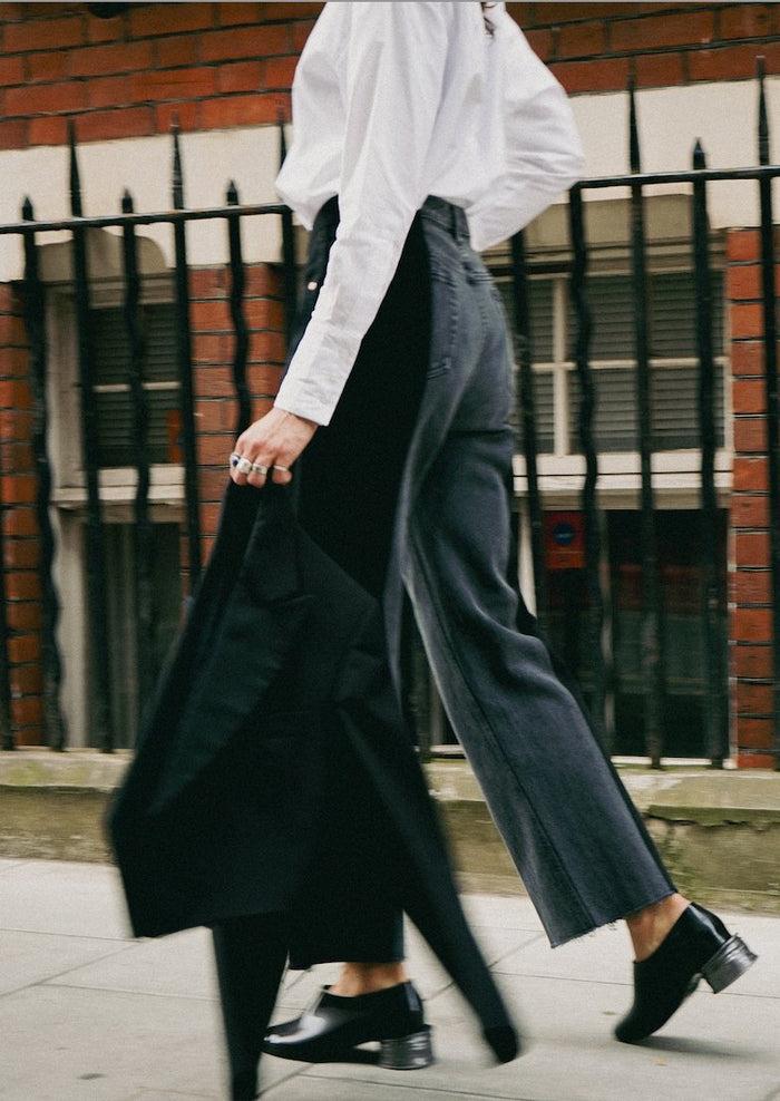 E.l.v. Denim Flare Jean Black/Grey Jeans