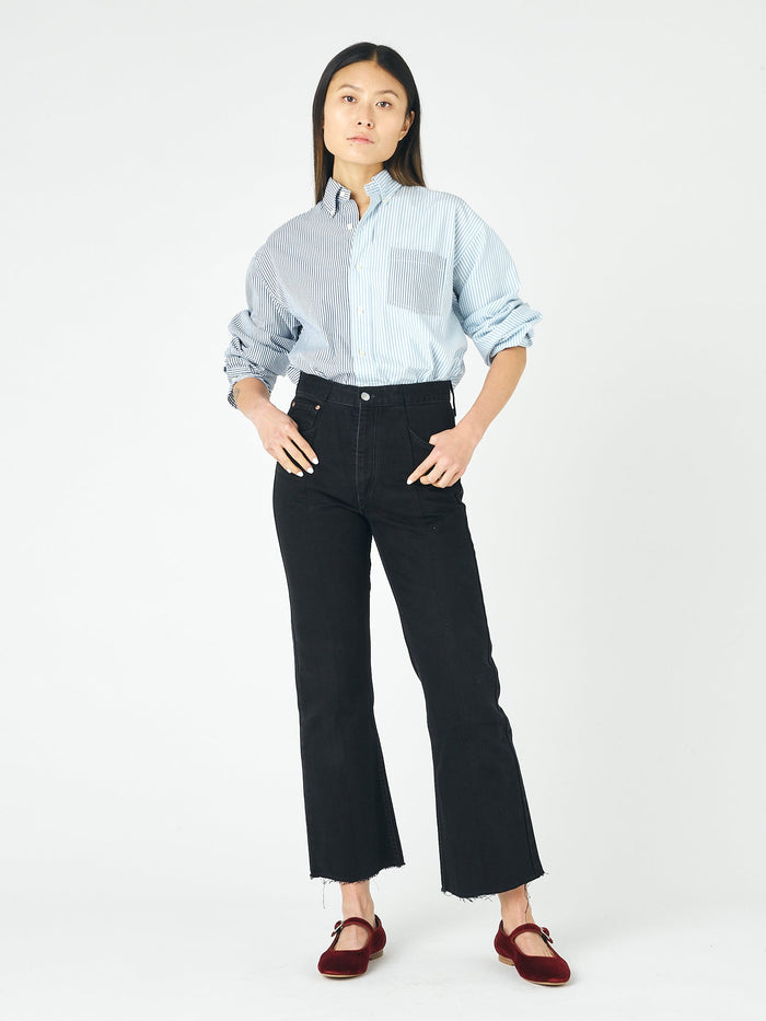 E.l.v. Denim Flare Jean Black Jeans