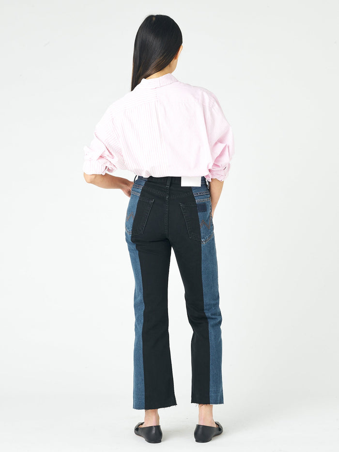 E.l.v. Denim Flare Jean Dark Blue/Black Jeans