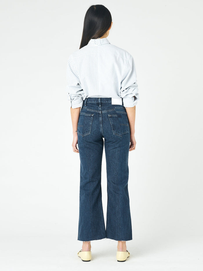 E.l.v. Denim Flare Jean Dark Blue Jeans