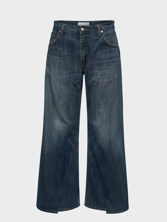 e.l.v. denim Freya Wide Leg Jean Dark Blue Jeans