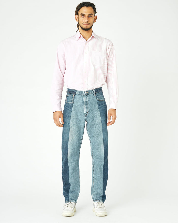 E.l.v. Denim Men's Garcon Jean Dark Mid Blue Jeans