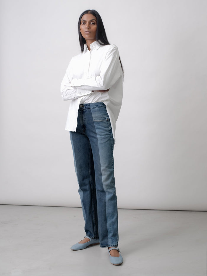 E.l.v. Denim Mid Dark Blue Stovepipe Jeans Jeans