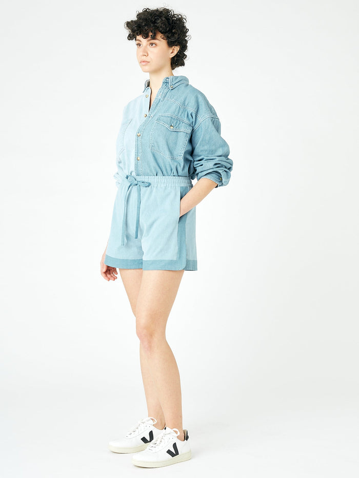 E.l.v. Denim Missy Short Denim Light Blue Short