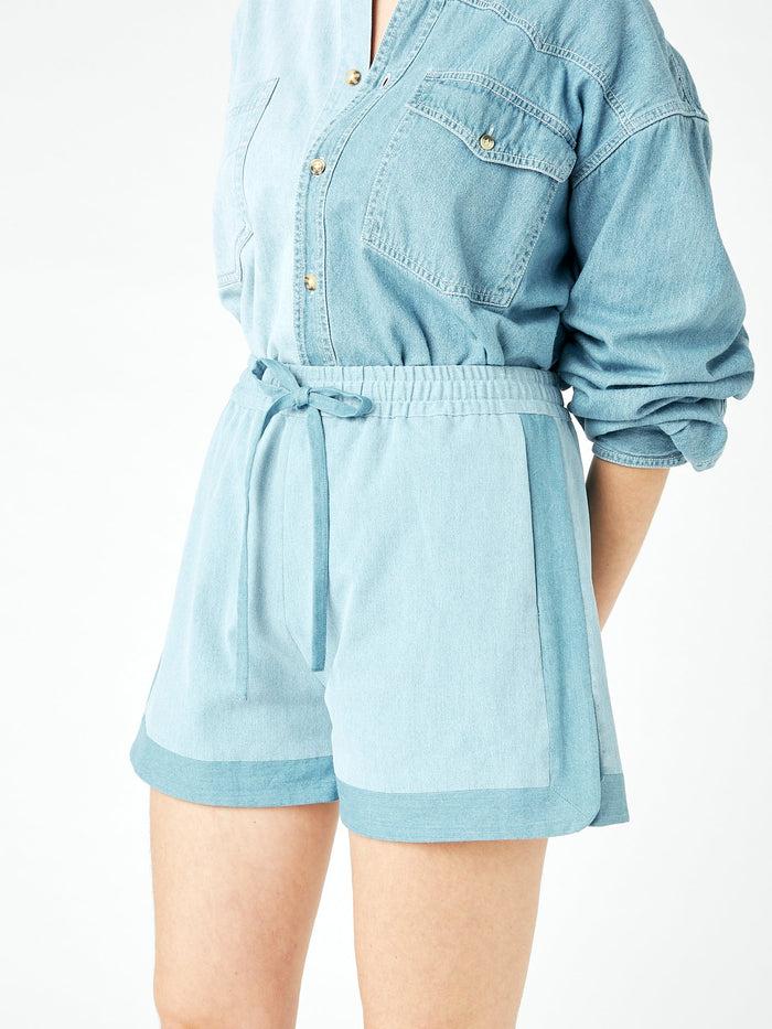 E.l.v. Denim Missy Short Denim Light Blue Short
