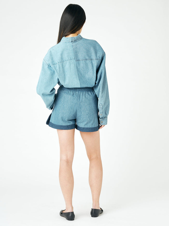 E.l.v. Denim Missy Short Denim Mid Blue Short