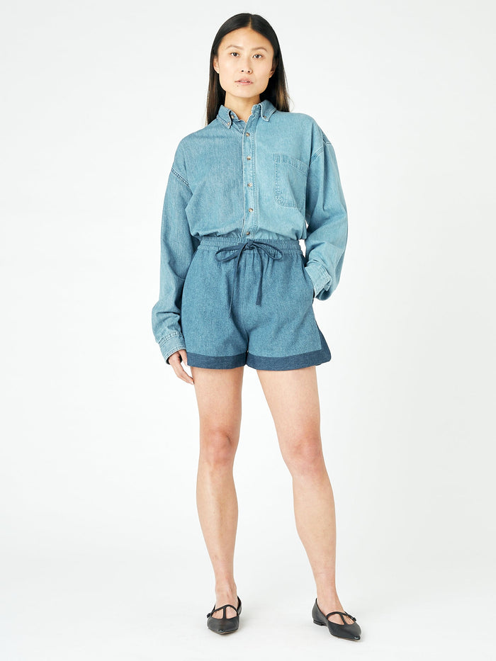 E.l.v. Denim Missy Short Denim Mid Blue Short