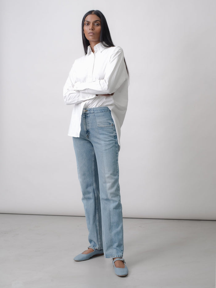 E.l.v. Denim Sydney Shirt Cotton Poplin White Shirt