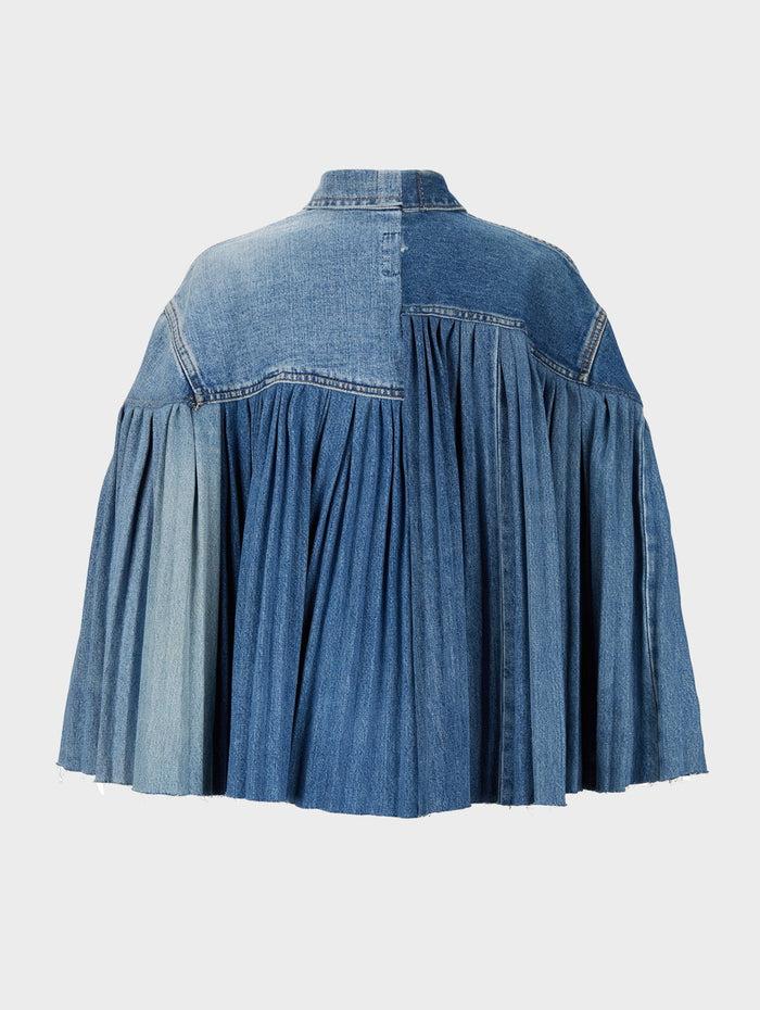 E.l.v. Denim The Pleated Denim Cape Cape