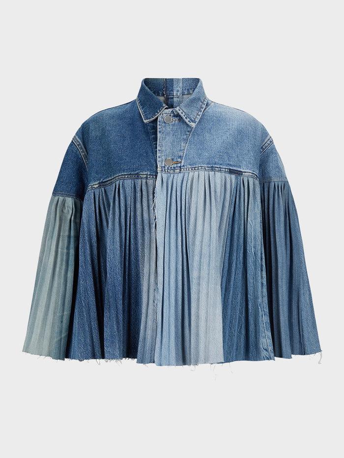 e.l.v. denim The Pleated Denim Cape Cape