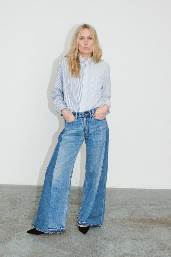 E.l.v. Denim Freya Wide Leg Jean Mid Light Blue Jeans