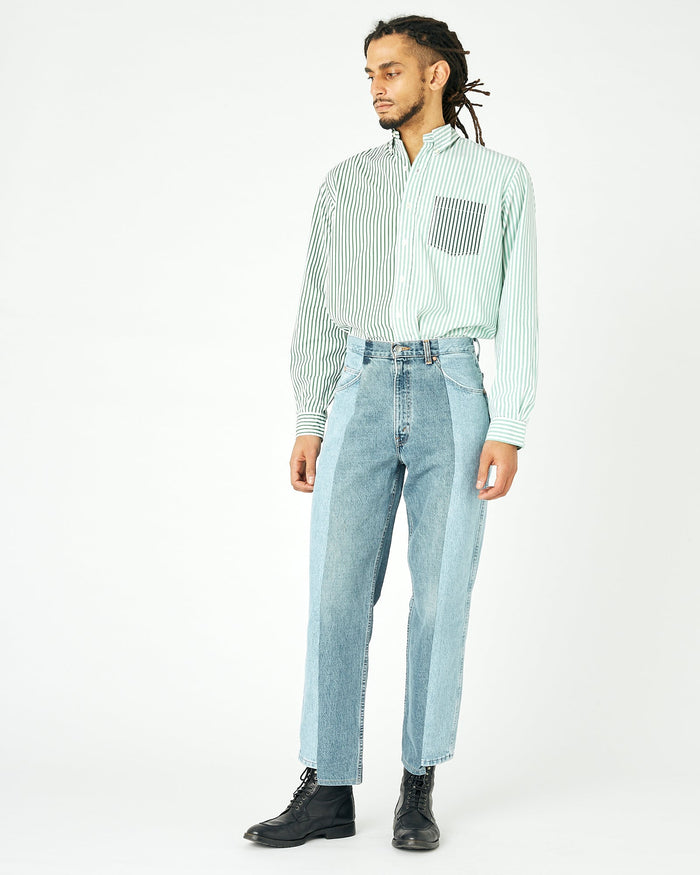 E.l.v. Denim Light Mid Blue Contrast Garçon Jean Jeans