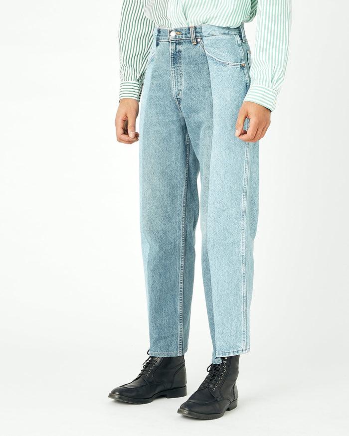 e.l.v. denim Light Mid Blue Contrast Garçon Jean Jeans