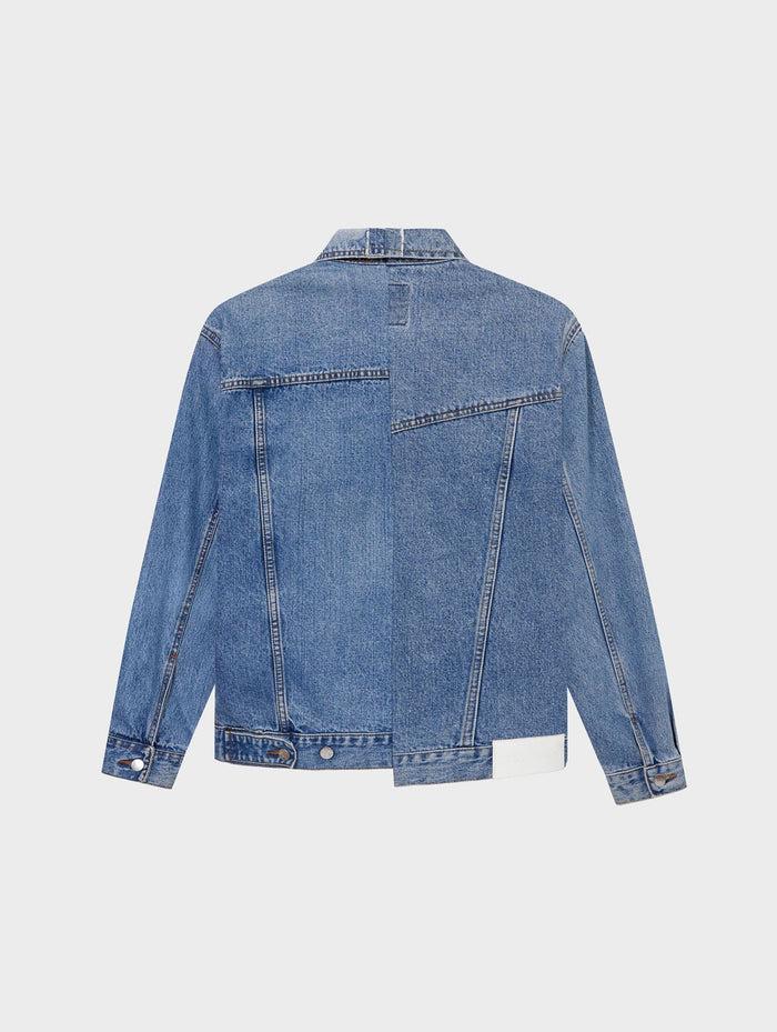 E.l.v. Denim Men's Classic Denim Jacket Mid Blue Jacket
