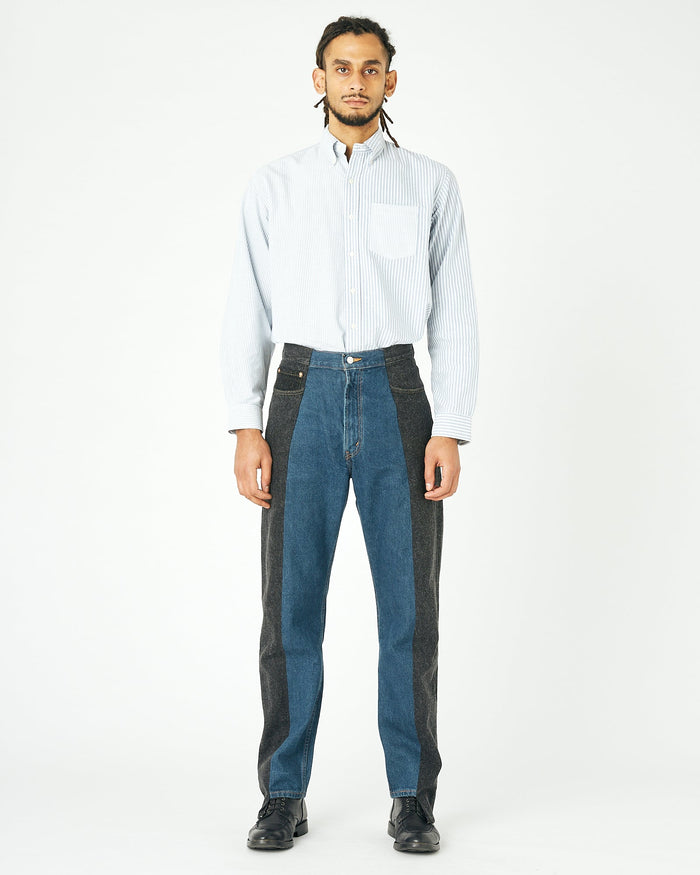 E.l.v. Denim Men's Garcon Jean Black Dark Blue Jeans