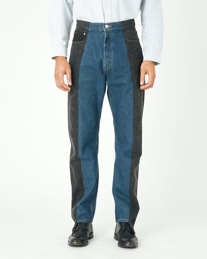 e.l.v. denim Men's Garcon Jean Black Dark Blue Jeans